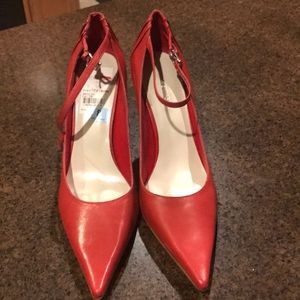 Nine West Red pointed toe stilettos